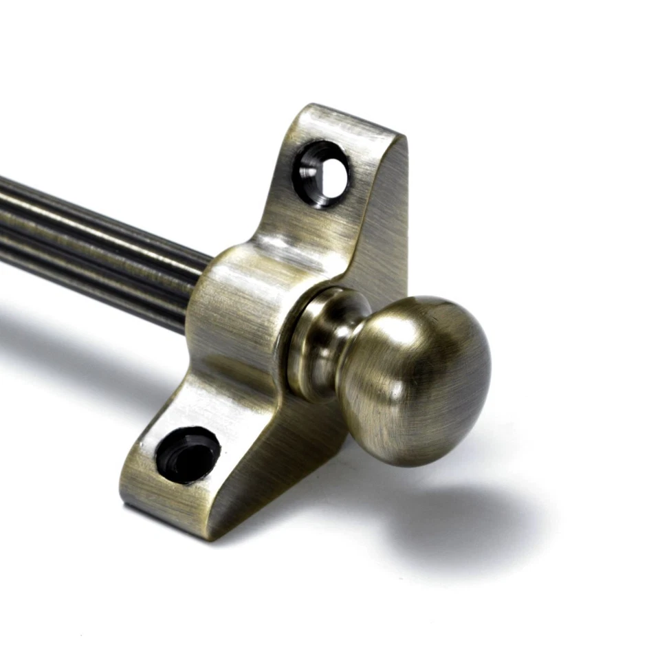 13 varillas de escalera de latón antiguas - 3/8"" x 36"" - caña Norfolk - acabado redondo Foto 1 de 1