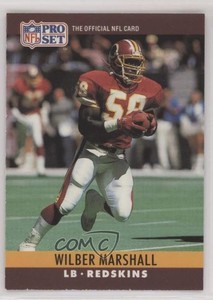 1990 Pro Set FACT Cincinnati Wilber Marshall #326