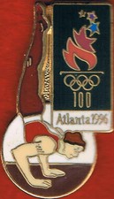 1996 Atlanta Olympic Men's Gymnastics Floor Exercises Sports Pin
