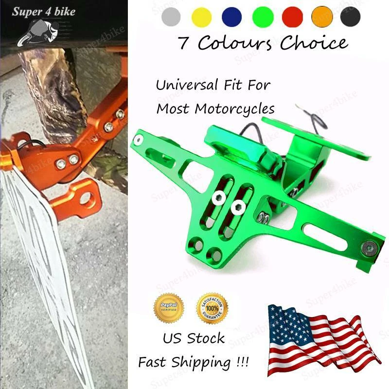 Motorcycle Universal Fender Eliminator License Plate Bracket For Kawasaki Ninja - Изображение 1 из 4