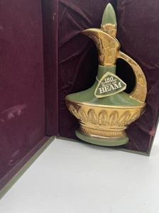 Jim Beam Green Gold Decanter Empty  Bottle Boxed 1967 - Picture 1 of 19