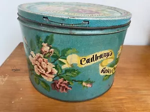 More details for vintage retro large cadbury&#039;s roses chocolates 7lb tin collectable advertising