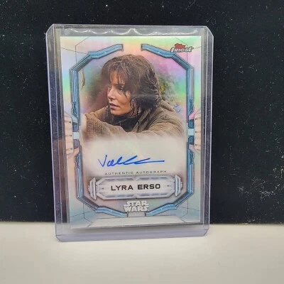 Star Wars Topps Finest 2022 Silver Refractor Lyra Erso Valene Kane Auto Signed - Image 1 of 2
