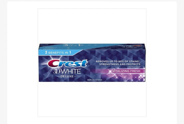 3 Crest 3D White Vitalizing Fresh Mint Toothpaste Whitening Enamel Protect 75ml - Image 1 of 1