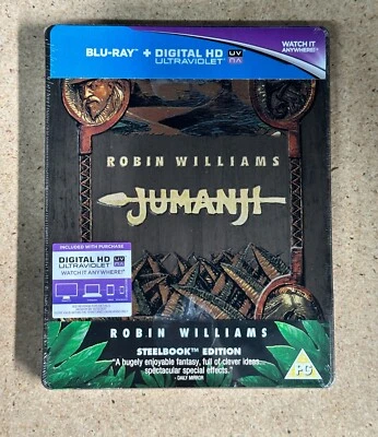 Steelbook Blu-ray Jumanji (1995) - exclusivo de Zavvi nuevo sellado Foto 1 de 3
