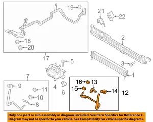 FORD OEM 15-19 F-150 Cooling Trans Oil Cooler-Outlet Pipe FL3Z7B028K - Picture 1 of 2