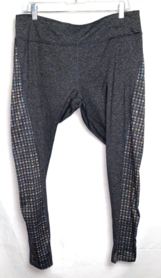 LuLaRoe Leggings Space Dye Gray & Multicolor Polka Dots Size 2XL READ DESRIPTION Foto 1 de 4