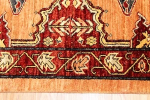 _HERIZ_RUG NEW 2'6" x 7' long HALL RUNNER handmade vegetable dye Oriental rug - Picture 1 of 11