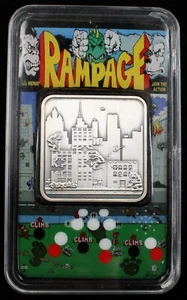 Nightmare Metals Arcade Classics Rampage .999 1oz Silver Bar w/ Card (64615) - Bild 1 von 4