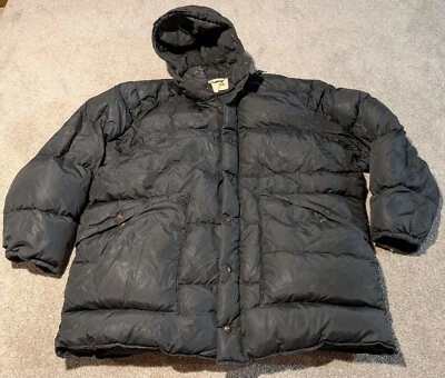 Vintage Duxbak Jacket Mens Black XL Goose Down Parka Puffer Chore Coat Insulated - Image 1 of 4