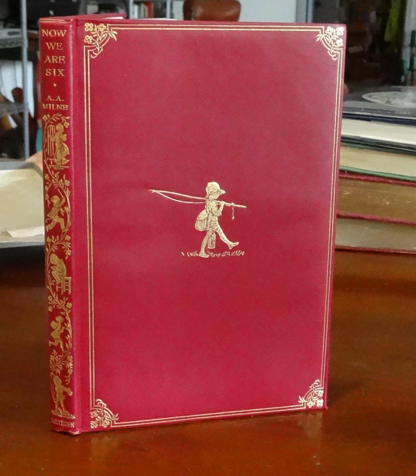 A A Milne NOW WE ARE SIX ~ DELUXE ED ~ Orig leather + Publisher's orig gift box Foto 1 de 1