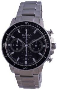 Bulova Marine Star Chronograph Stainless Steel Divers 96B272 200M Mens Watch