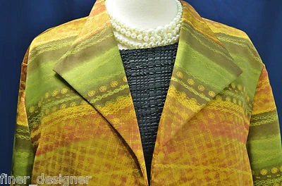 Coldwater Creek NUEVO Frente Abierto Floral Satén Blazer Chaqueta Traje Abrigo Damas Talla XL Foto 1 de 4