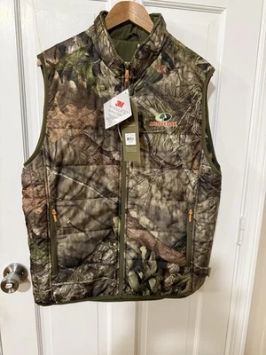 Mossy Oak Breakup Infinity puffer vest, mens size large (42-44), brown camo - Image 1 of 2