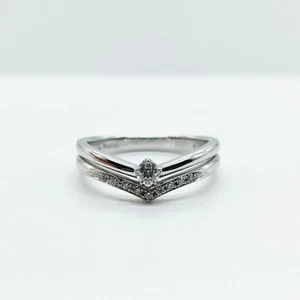Jewelry Ring Natural Diamond 0.101ct Platinum 2322018 - Picture 1 of 11