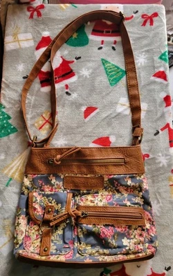 Bolso Bandolera American Eagle De Colección Y2K Floral Hippie Grunge Boho Flor  Foto 1 de 4