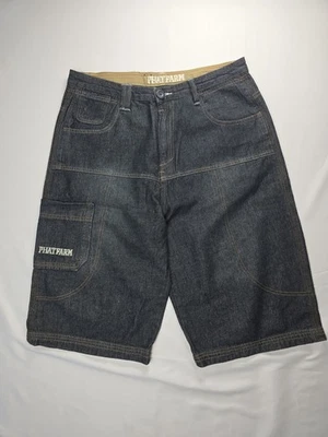 Vintage Y2K Phat Farm Men’s Jean Shorts Jorts Biggy Bigs Oversize Size 34 - Image 1 of 4