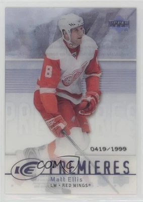 2007-08 Upper Deck Ice Premieres /1999 Level 1 Matt Ellis #112 Rookie RC - Image 1 of 2