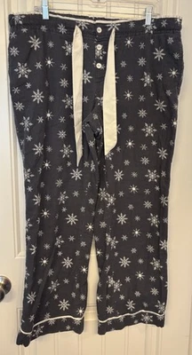Gilligan&O'Malley Sz Lg Women's  Pajama Pants W/Elastic & Wide Satin Drawstring - Image 1 of 4