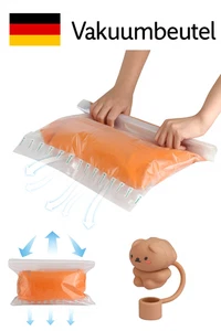 8 Piezas Bolsa de Vacío para Ropa Viaje, 60x40cm Bolsa de Compresión de Viaje para Huevo - Imagen 1 de 1