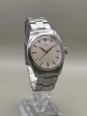 Часы Rolex Oyster Precision 6422 серебристый циферблат калибр 34 мм 1210 Винтажная редкая ||.57 1957 - Изображение 1 из 4
