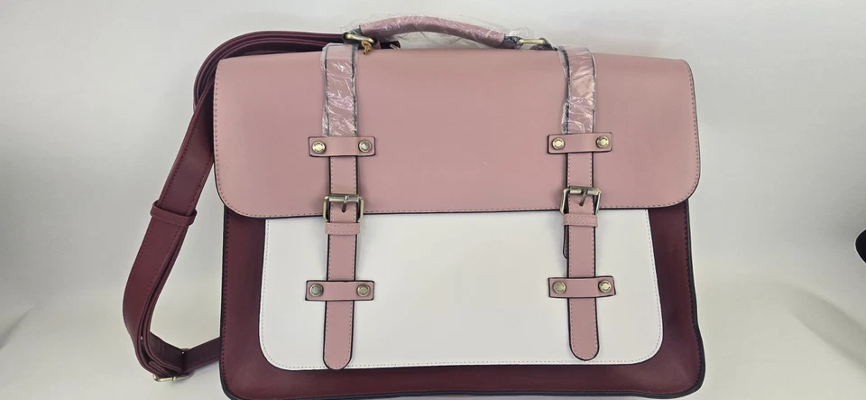 ECOSUSI Laptop Bag for Women 15.6 inch Briefcase Backpack Work Tote Pink  - Image 1 of 4