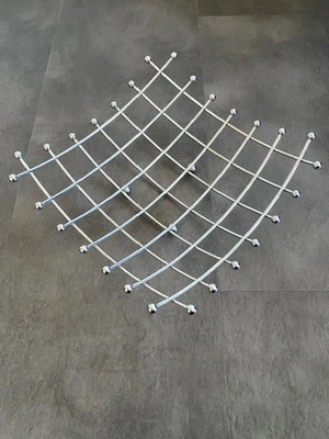 Dekoschale Dekokorb Obstkorb Metallkorb - Silber - 32 x 32 cm wie neu Dekoration - Bild 1 von 3