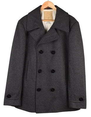 Scotch & Soda Men Wool Pea Coat Size 2XL XXL - Image 1 of 4