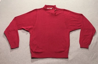 Lauren Hansen Silk Sweater Women's S Old Money Minimalist Chic Indie Retro Red - Image 1 of 4