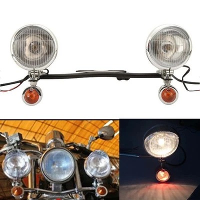 Barra de luces de señal de giro de paso de punto antiniebla para Honda VTX1300C VTX1800C VTX 1800 N Foto 1 de 4