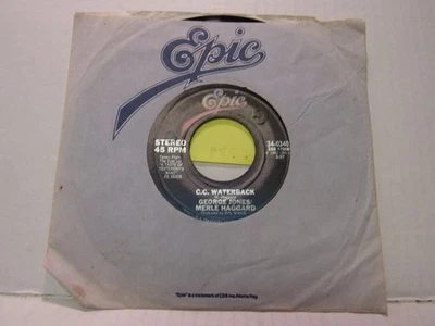 George Jones / Merle Haggard – C.C. Waterback / After I Sing All My Songs - 1982 - Image 1 of 3