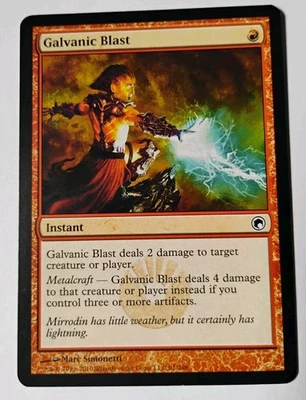 Galvanic Blast MTG,  Scars of Mirrodin, Red Instant, LP - Image 1 of 2
