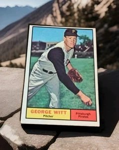 1961 Topps Baseball Card Pittsburgh Pirates George Witt P #286 Vtg VG  - Picture 1 of 2