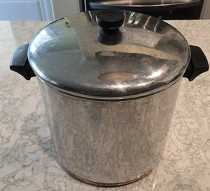 Vintage Revere Ware 1801 Edelstahl 12 Quart Suppentopf Kupferboden Rom, NY USA - Bild 1 von 5