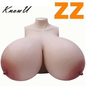 Big ZZ Cup Brustformen falsche Brüste für Transgender Cosplay Baumwolle Füllung - Picture 1 of 18