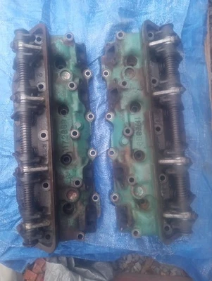 2 CYLINDER HEADS from 1957 BUICK SPECIAL, 364 NAILHEAD used, as is - Image 1 of 4