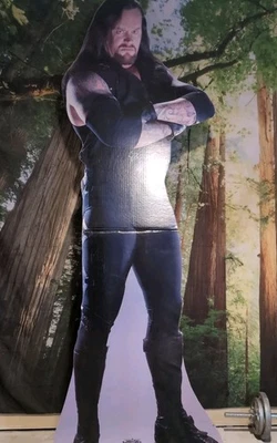 Life Sized Undertaker Talking Cardboard Cutout Motion Activated WWF 1998 Standup - Image 1 of 4