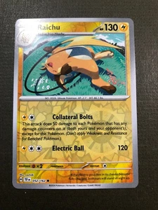 Pokémon Raichu 052/162 Reverse Holo Temporal Forces 2024 NM Schön! - Bild 1 von 6