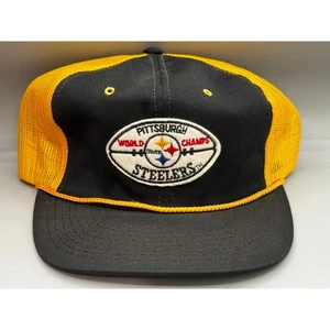 Pittsburgh Steelers Vintage Trucker Hat Large (7-7 5/8) - Picture 1 of 5