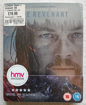 The Revenant Limited Edition HMV Exclusive Blu-Ray Steelbook. - Image 1 of 2