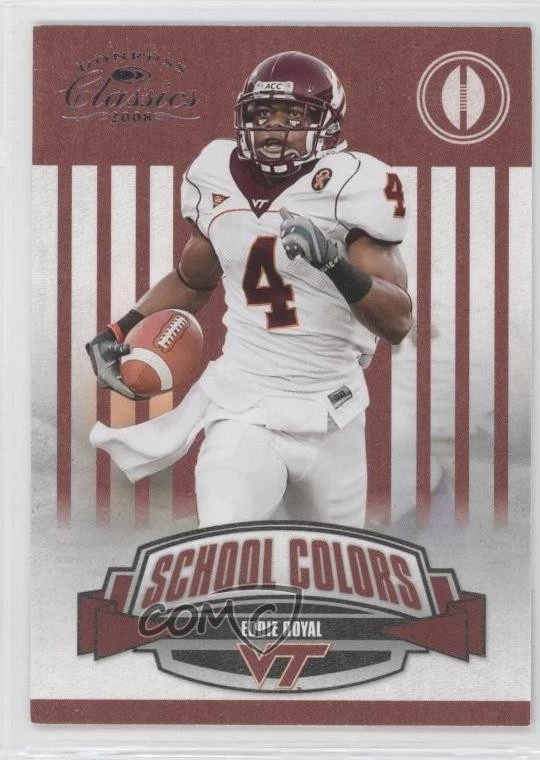 2008 Donruss Classics School Colors /1000 Eddie Royal #SC-13 Rookie RC - Image 1 of 2