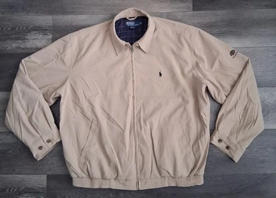 Chaqueta Polo Ralph Lauren Harrington De Colección Forrada a Cuadros Logo Princeville Grande Foto 1 de 4