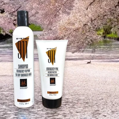 Reconstructor Hayashi System 911 Emergency Pak para cabello dañado 6 oz Foto 1 de 3