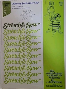 Sewing Pattern STRETCH & SEW 861 Set In Sleeve Top Size 2 to 12 - Picture 1 of 4