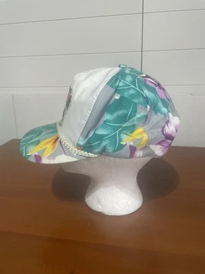 Vintage 1992 Hawaiian Outrigger Hydrofest Hat Role Floral Trucker Hat Sportcap - Image 1 of 4