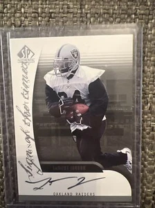 LaMont Jordan (Raiders) 2005 SP Authentic Sign of the Times Autograph Mint+ - Picture 1 of 7