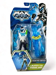 Vintage MAX STEEL Max Steel Electro Cannon 6" MATTEL figure 2013 boxed NEW - Picture 1 of 5