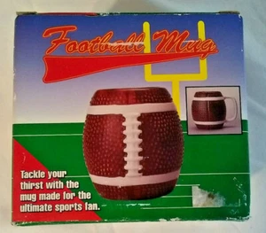 Vintage 1995 Matscot Ceramic FOOTBALL Mug NOS Owings Mill  - Picture 1 of 12