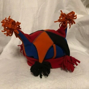 Boys / Girls/ Kids - Colorful Jesters Snowboard Beanie Cap - Fleece Youth Size - Picture 1 of 5