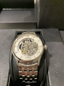 Oris Artelier Skeleton Small Second Stainless Steel Automatic Men's Watch - Picture 1 of 5